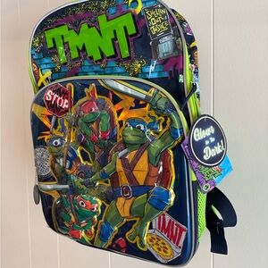 TMNT Glow-in-the-Dark Backpack NWT